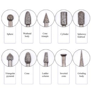 Vacuum Brazed Stone Carving Engraving Bits-2